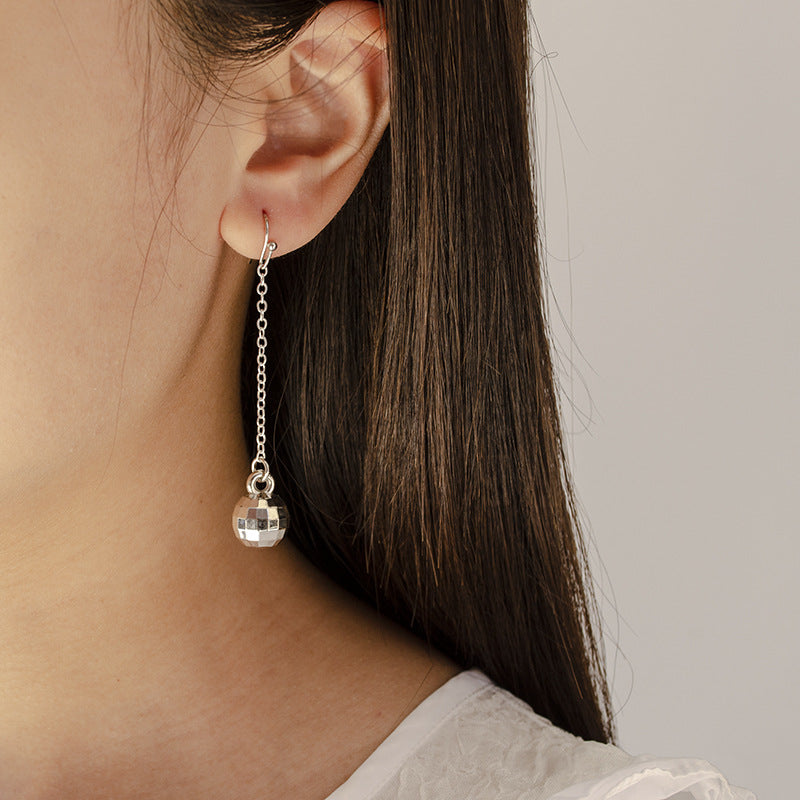 Wholesale Alloy Metal Disco Ball Earrings